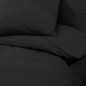 vidaXL Bettwäsche-Set Schwarz 155x220 cm Leichte Mikrofaser vidaXL Bettwäsche-Set Schwarz 155x220 cm Leichte Mikrofaser