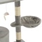 vidaXL Katzen-Kratzbaum mit Sisal-Säulen 138 cm Grau vidaXL Katzen-Kratzbaum mit Sisal-Säulen 138 cm Grau