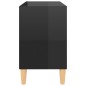 vidaXL TV-Schrank mit Massivholz-Beinen Hochglanz-Schwarz 69,5x30x50cm vidaXL TV-Schrank mit Massivholz-Beinen Hochglanz-Schwarz 69,5x30x50cm