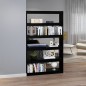 vidaXL Bücherregal/Raumteiler Schwarz 100x30x167,5cm Massivholz Kiefer vidaXL Bücherregal/Raumteiler Schwarz 100x30x167,5cm Massivholz Kiefer