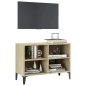 vidaXL TV-Schrank mit Metallbeinen Sonoma-Eiche 69,5x30x50cm vidaXL TV-Schrank mit Metallbeinen Sonoma-Eiche 69,5x30x50cm