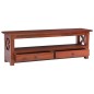 vidaXL TV-Schrank Braun 115x30x40 cm Massivholz Mahagoni vidaXL TV-Schrank Braun 115x30x40 cm Massivholz Mahagoni