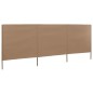 vidaXL 3-teiliges Windschutzgewebe 400 x 160 cm Taupe vidaXL 3-teiliges Windschutzgewebe 400 x 160 cm Taupe