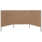vidaXL 3-teiliges Windschutzgewebe 400 x 160 cm Taupe vidaXL 3-teiliges Windschutzgewebe 400 x 160 cm Taupe