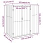 vidaXL Gerätehaus Grau 161x89x161 cm Verzinkter Stahl vidaXL Gerätehaus Grau 161x89x161 cm Verzinkter Stahl