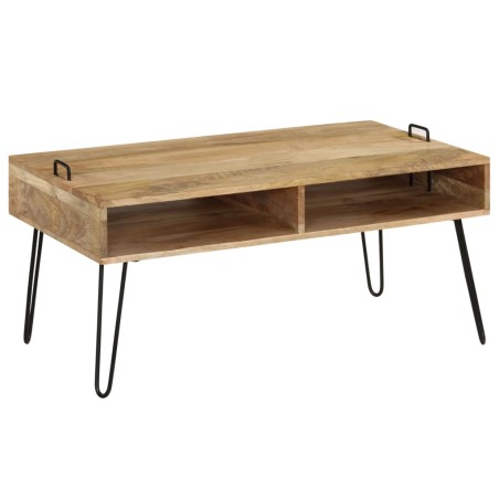vidaXL Couchtisch Mangoholz Massiv 100 x 60 x 45 cm