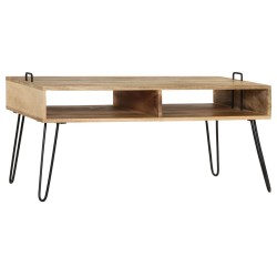 vidaXL Couchtisch Mangoholz Massiv 100 x 60 x 45 cm