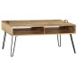 vidaXL Couchtisch Mangoholz Massiv 100 x 60 x 45 cm vidaXL Couchtisch Mangoholz Massiv 100 x 60 x 45 cm