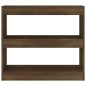 vidaXL Bücherregal/Raumteiler Braun Eichen-Optik 80x30x72 cm vidaXL Bücherregal/Raumteiler Braun Eichen-Optik 80x30x72 cm