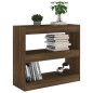 vidaXL Bücherregal/Raumteiler Braun Eichen-Optik 80x30x72 cm vidaXL Bücherregal/Raumteiler Braun Eichen-Optik 80x30x72 cm