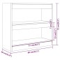 vidaXL Bücherregal/Raumteiler Braun Eichen-Optik 80x30x72 cm vidaXL Bücherregal/Raumteiler Braun Eichen-Optik 80x30x72 cm