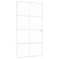 vidaXL Innentür Weiß 102x201,5 cm Hartglas & Aluminium Schlank vidaXL Innentür Weiß 102x201,5 cm Hartglas & Aluminium Schlank