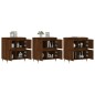 Sideboards 3 Stk. Braun Eichen-Optik Holzwerkstoff Sideboards 3 Stk. Braun Eichen-Optik Holzwerkstoff