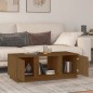 vidaXL Couchtisch Honigbraun 110x50x40 cm Massivholz Kiefer vidaXL Couchtisch Honigbraun 110x50x40 cm Massivholz Kiefer
