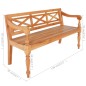 vidaXL Batavia-Sitzbank 136 cm Mahagoni Massivholz Hellbraun vidaXL Batavia-Sitzbank 136 cm Mahagoni Massivholz Hellbraun