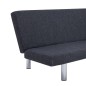 Schlafsofa Dunkelgrau Polyester Schlafsofa Dunkelgrau Polyester