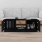 vidaXL Couchtisch Schwarz 100x50x35 cm Massivholz Kiefer vidaXL Couchtisch Schwarz 100x50x35 cm Massivholz Kiefer