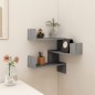 vidaXL Wand-Eckregal Grau Sonoma 40x40x50 cm Holzwerkstoff vidaXL Wand-Eckregal Grau Sonoma 40x40x50 cm Holzwerkstoff