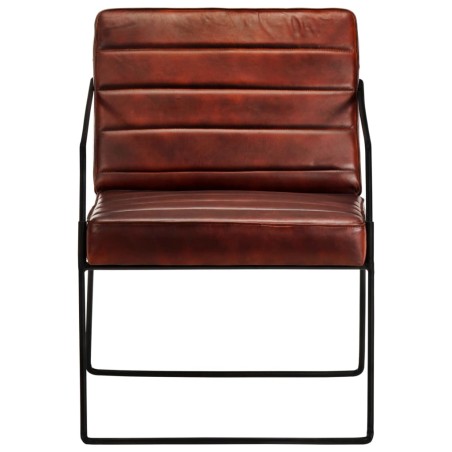 Sessel Dunkelbraun Echtleder