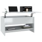 vidaXL Couchtisch Hochglanz-Weiß 80x50x40 cm Holzwerkstoff vidaXL Couchtisch Hochglanz-Weiß 80x50x40 cm Holzwerkstoff