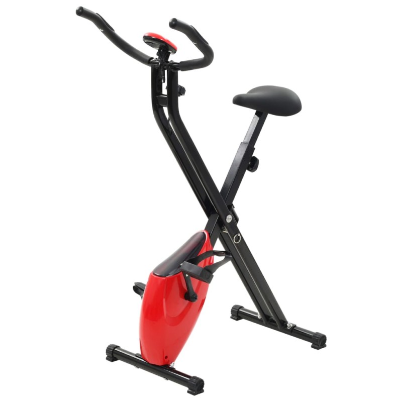 vidaXL Magnetischer Heimtrainer X-Bike mit Pulsmessung Schwarz Rot vidaXL Magnetischer Heimtrainer X-Bike mit Pulsmessung Schwarz Rot