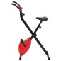 vidaXL Magnetischer Heimtrainer X-Bike mit Pulsmessung Schwarz Rot vidaXL Magnetischer Heimtrainer X-Bike mit Pulsmessung Schwarz Rot