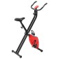 vidaXL Magnetischer Heimtrainer X-Bike mit Pulsmessung Schwarz Rot vidaXL Magnetischer Heimtrainer X-Bike mit Pulsmessung Schwarz Rot