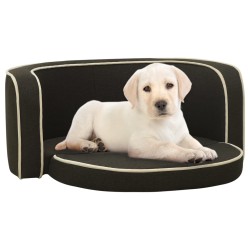 vidaXL Klappbares Hundesofa 76x71x30 cm Waschbares Leinen Dunkelgrau