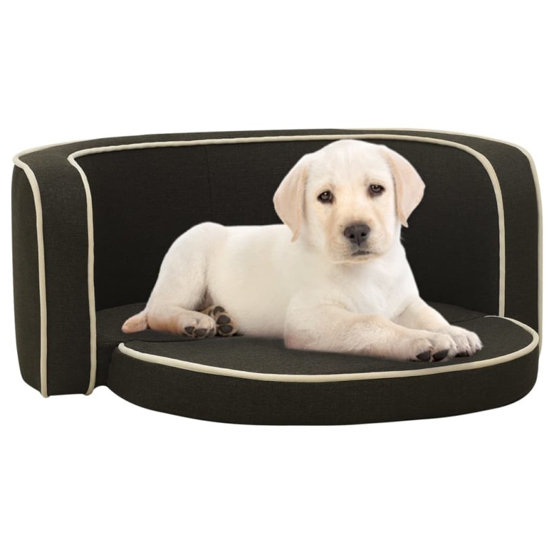 vidaXL Klappbares Hundesofa 76x71x30 cm Waschbares Leinen Dunkelgrau vidaXL Klappbares Hundesofa 76x71x30 cm Waschbares Leinen Dunkelgrau