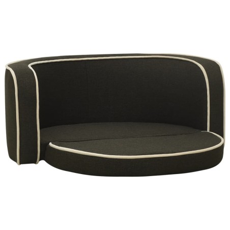 vidaXL Klappbares Hundesofa 76x71x30 cm Waschbares Leinen Dunkelgrau