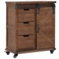 vidaXL Aufbewahrungsschrank Tannenholz Massiv 64x33,5x75 cm Braun vidaXL Aufbewahrungsschrank Tannenholz Massiv 64x33,5x75 cm Braun