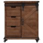 vidaXL Aufbewahrungsschrank Tannenholz Massiv 64x33,5x75 cm Braun vidaXL Aufbewahrungsschrank Tannenholz Massiv 64x33,5x75 cm Braun