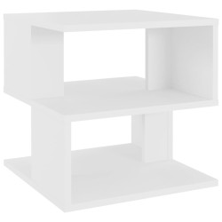vidaXL Beistelltisch Weiß 40x40x40 cm Holzwerkstoff