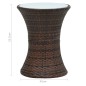 vidaXL Garten-Beistelltisch Trommelform Braun Poly Rattan vidaXL Garten-Beistelltisch Trommelform Braun Poly Rattan