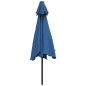 vidaXL Sonnenschirm mit Metall-Mast 300 cm Azurblau vidaXL Sonnenschirm mit Metall-Mast 300 cm Azurblau
