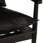 vidaXL Sessel Schwarz Echtleder Akazienholz vidaXL Sessel Schwarz Echtleder Akazienholz