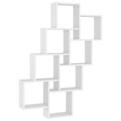 vidaXL Würfelregal Weiß 90x15x119 cm Holzwerkstoff