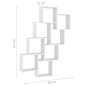 vidaXL Würfelregal Weiß 90x15x119 cm Holzwerkstoff vidaXL Würfelregal Weiß 90x15x119 cm Holzwerkstoff
