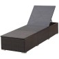 Sonnenliege mit Auflage Poly Rattan Braun Sonnenliege mit Auflage Poly Rattan Braun