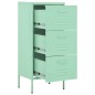 vidaXL Lagerschrank Minzgrün 42,5x35x101,5 cm Stahl vidaXL Lagerschrank Minzgrün 42,5x35x101,5 cm Stahl