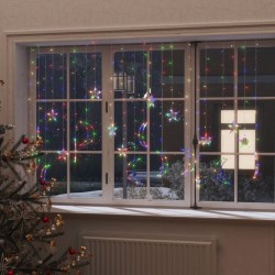 vidaXL Lichterketten Stern und Mond Fernbedienung 345 LED Bunt