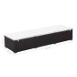 Sonnenliege mit Auflage Poly Rattan Braun Sonnenliege mit Auflage Poly Rattan Braun