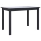 vidaXL Esstisch Schwarz 114x71x75 cm Gummiholz Massiv vidaXL Esstisch Schwarz 114x71x75 cm Gummiholz Massiv