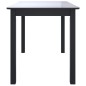 vidaXL Esstisch Schwarz 114x71x75 cm Gummiholz Massiv vidaXL Esstisch Schwarz 114x71x75 cm Gummiholz Massiv