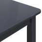 vidaXL Esstisch Schwarz 114x71x75 cm Gummiholz Massiv vidaXL Esstisch Schwarz 114x71x75 cm Gummiholz Massiv