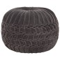 Pouf Baumwollsamt Kittel-Design 40×30 cm Anthrazit Pouf Baumwollsamt Kittel-Design 40×30 cm Anthrazit