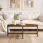 vidaXL Couchtisch Honigbraun 118x63x45 cm Massivholz Kiefer vidaXL Couchtisch Honigbraun 118x63x45 cm Massivholz Kiefer