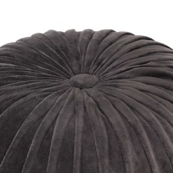 Pouf Baumwollsamt Kittel-Design 40×30 cm Anthrazit