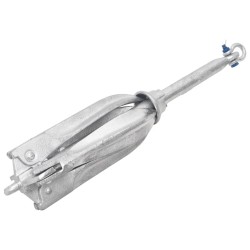 vidaXL Klappanker Silbern 10 kg Temperguss