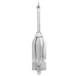 vidaXL Klappanker Silbern 10 kg Temperguss